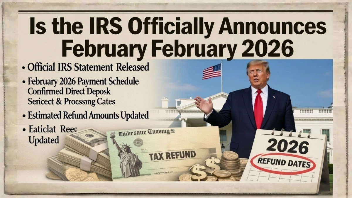 IRS Officially Announces February 2026